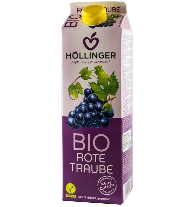 Suc de Struguri Rosii Bio Hollinger 1L