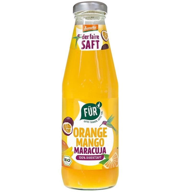 Suc din Portocale Mango si Fructul Pasiunii Bio 500ml Voelkel