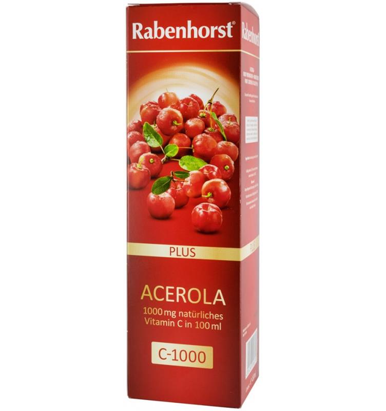 Suc Pur Acerola Plus C1000 450ml Rabenhorst