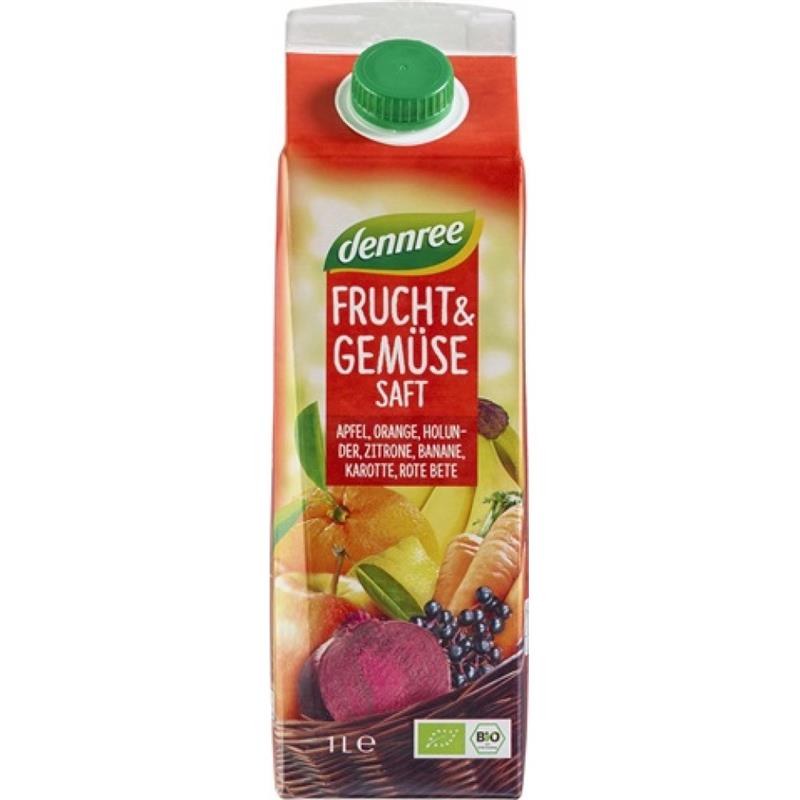 Suc Rosu de Fructe si Legume Bio 1L Deenree