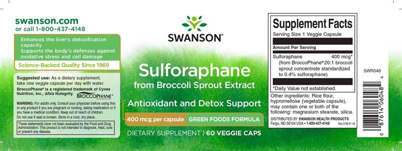 Sulforaphane Swanson