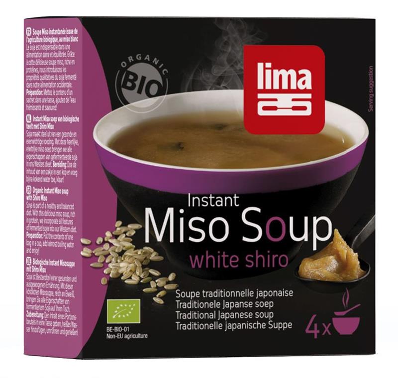 Supa Shiro Miso Instant Bio 4x15 grame Lima