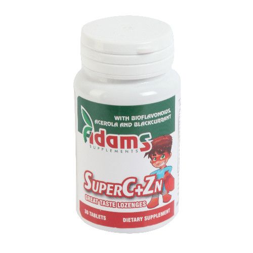 Super Vitamina C Zn Adams Vision 30tbl