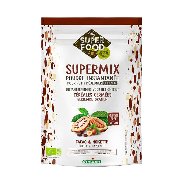 Supermix pentru Micul Dejun cu Alune de Padure si Cacao Bio 250gr Germline