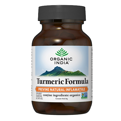 Supliment Alimentar Antiinflamator Turmeric Bio 60cps Organic India