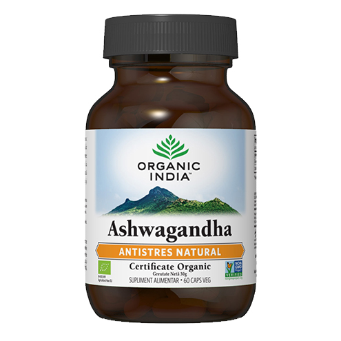 Supliment Alimentar Antistres Natural Ashwagandha Bio 60cps Organic India