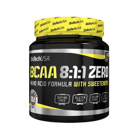 Supliment Alimentar BCAA 8:1:1 Zero Cola 250gr Bio Tech USA
