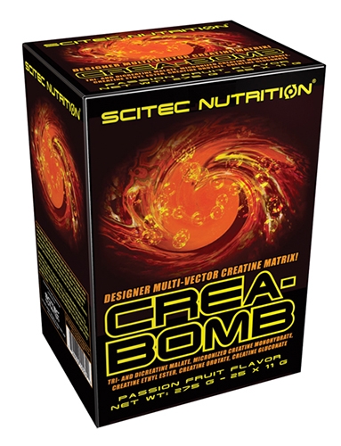 Supliment Alimentar Crea Bomb Aroma Fructul Pasiunii 25 plicuri Scitec Nutrition