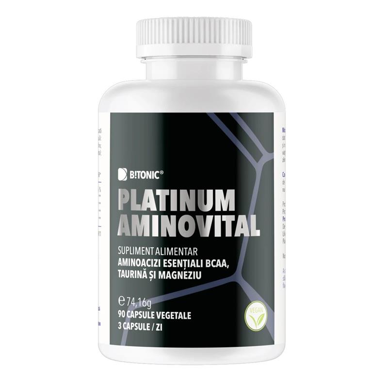 Supliment Alimentar cu Aminoacizi Esentiali Platinum Aminovital 90 capsule B!tonic