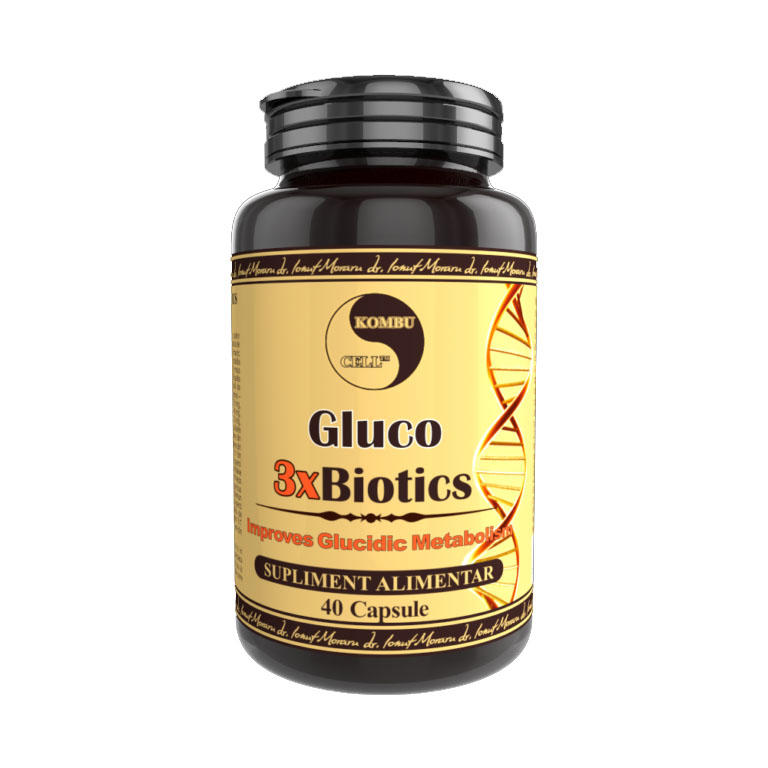 Supliment Alimentar Gluco 3xBiotics 40 capsule Medica