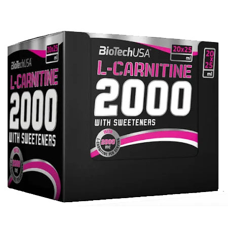Supliment Alimentar L-Carnitina 2000 miligrame 20 fiole Bio Tech USA