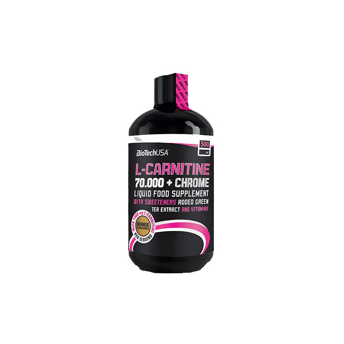 Supliment Alimentar L-Carnitina 70000 si Chrom 500 mililitri Bio Tech USA