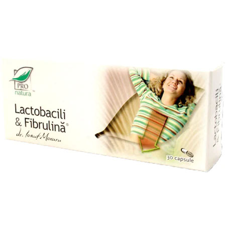 Supliment Alimentar Lactobacili si Fibrulina 30 capsule Medica