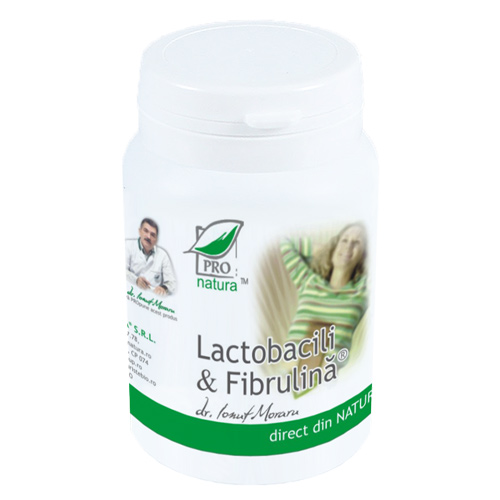 Supliment Alimentar Lactobacili si Fibrulina 60 capsule Medica