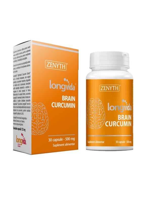 Supliment Alimentar Longvida Brain Curcumin 30 capsule Zenyth
