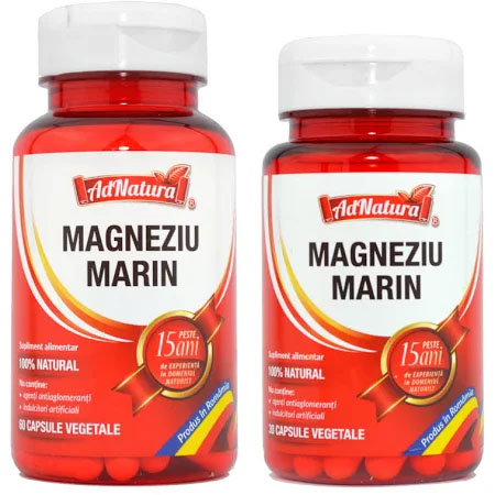 Supliment Alimentar Magneziu  Marin 60+30 capsule Adserv