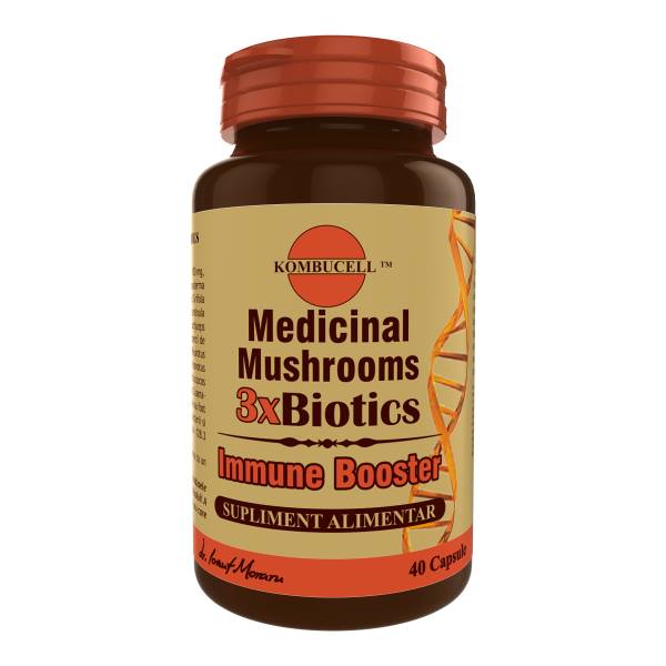 Supliment Alimentar Medicinal Mushrooms 3xBiotics 40 capsule Medica