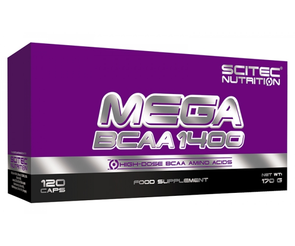 Supliment Alimentar Mega BCAA 1400 120 capsule Scitec Nutrition