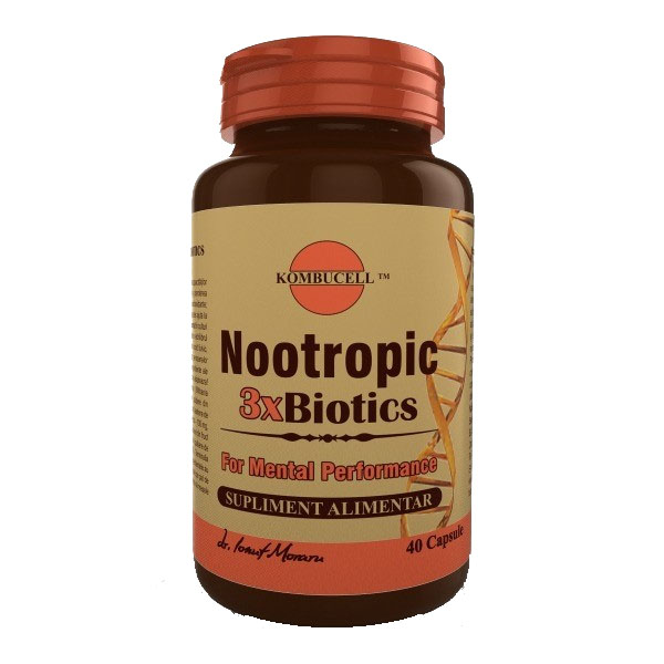 Supliment Alimentar Nootropic 3xBiotics 40 capsule Medica
