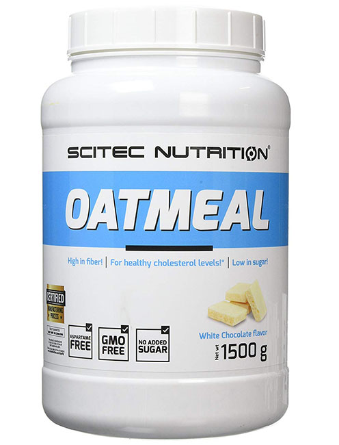 Supliment Alimentar Oatmeal Ciocolata Alba 1500 grame Scitec Nutrition