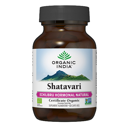 Supliment Alimentar pentru Echilibru Hormonal Shatavari Bio 60cps Organic India