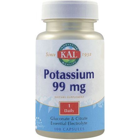 Supliment Alimentar Potassium 99mg Kal Secom 100cps