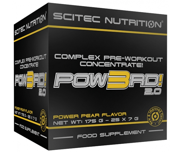 Supliment Alimentar POW3RD 2.0 Aroma Pere 25 plicuri Scitec Nutrition