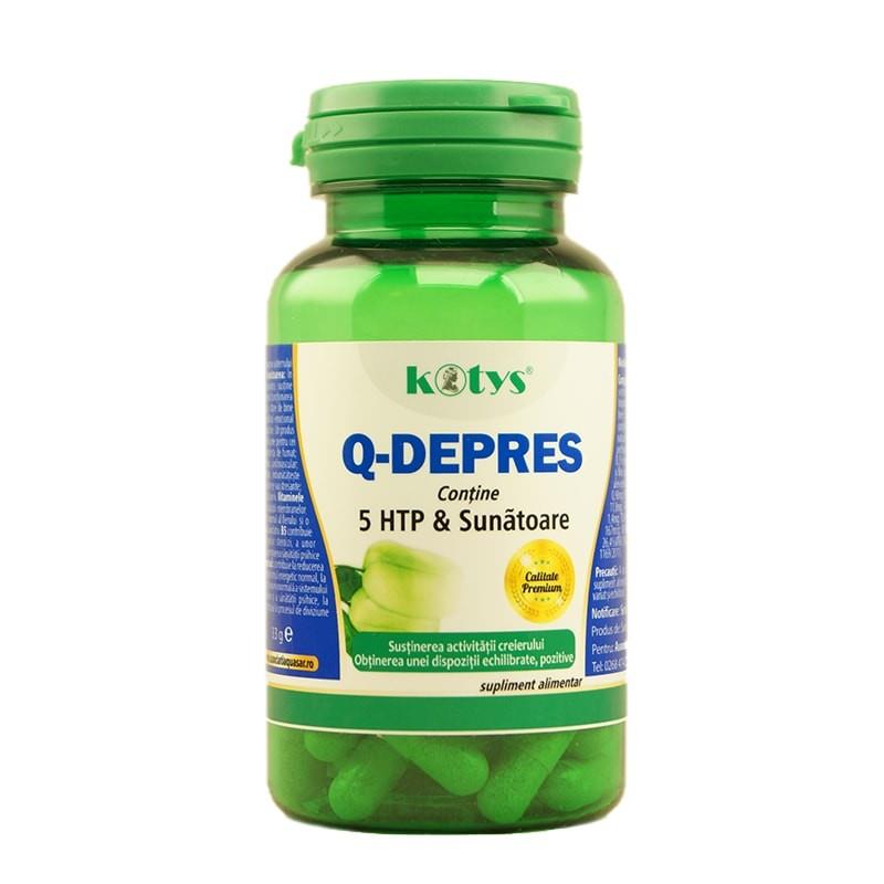 Supliment Alimentar Q-Depres cu 5 HTP si Sunatoare 60 capsule Kotys
