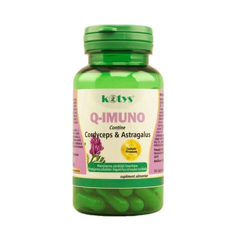 Supliment Alimentar Q-Imuno cu Cordyceps si Astragalus 60 capsule Kotys