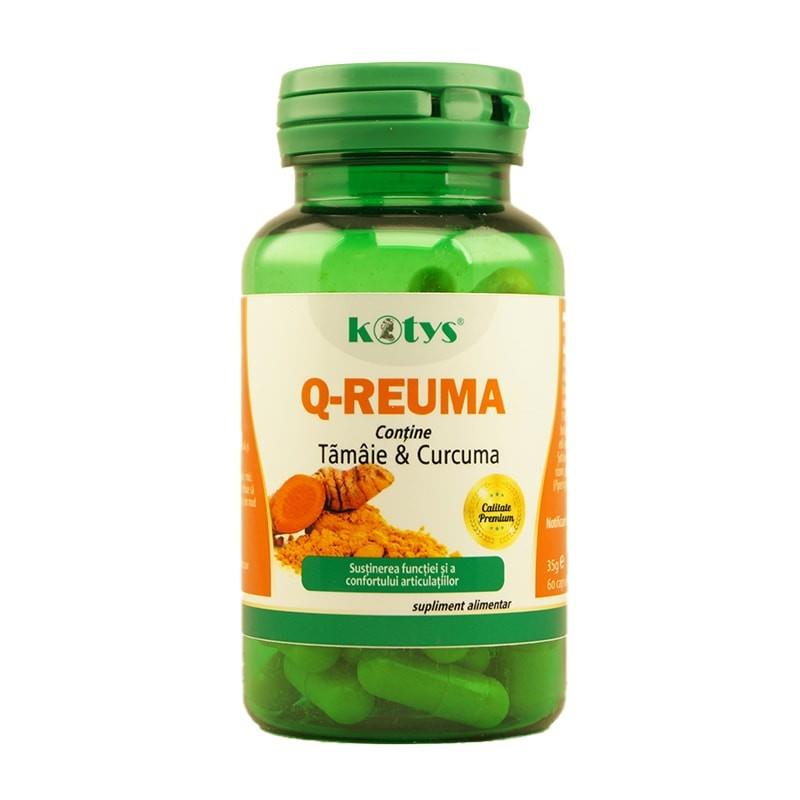 Supliment Alimentar Q-Reuma cu Tamaie si Curcuma 60 capsule Kotys
