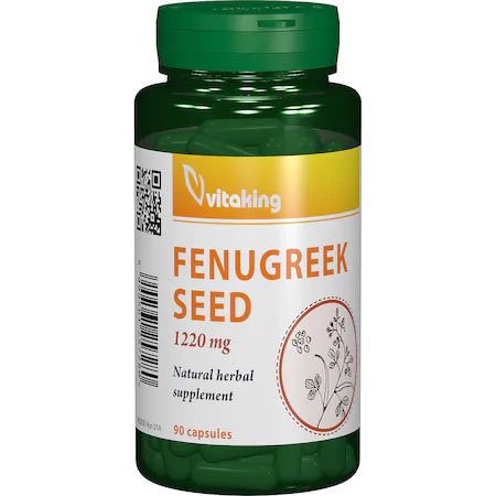 Supliment Alimentar Schinduf (Fenugreek) 610 miligrame 90 capsule Vitaking