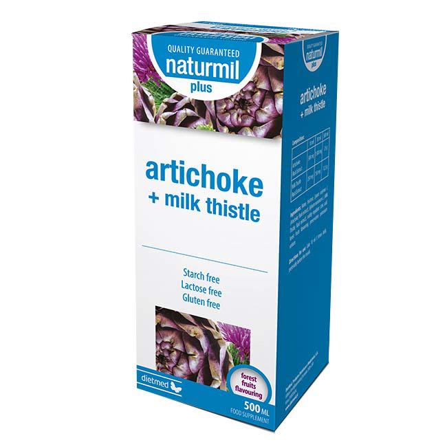 Suspensie Orala Artichoke + Milk Thistle Plus 500 mililitri DietMed
