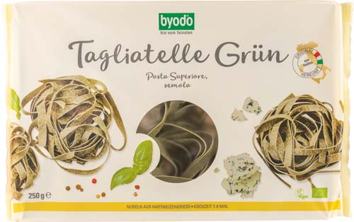 Tagliatelle Verzi cu Spanac Bio 250gr Byodo