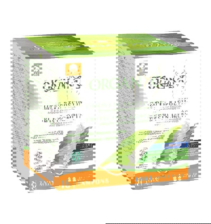 Tampoane Organyc Super Plus din Bumbac Organic cu Aplicator Pronat 14buc
