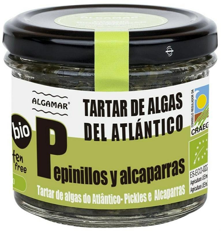 Tartar de Alge Marine cu Castraveti Murati si Capere Bio 100 grame Algamar