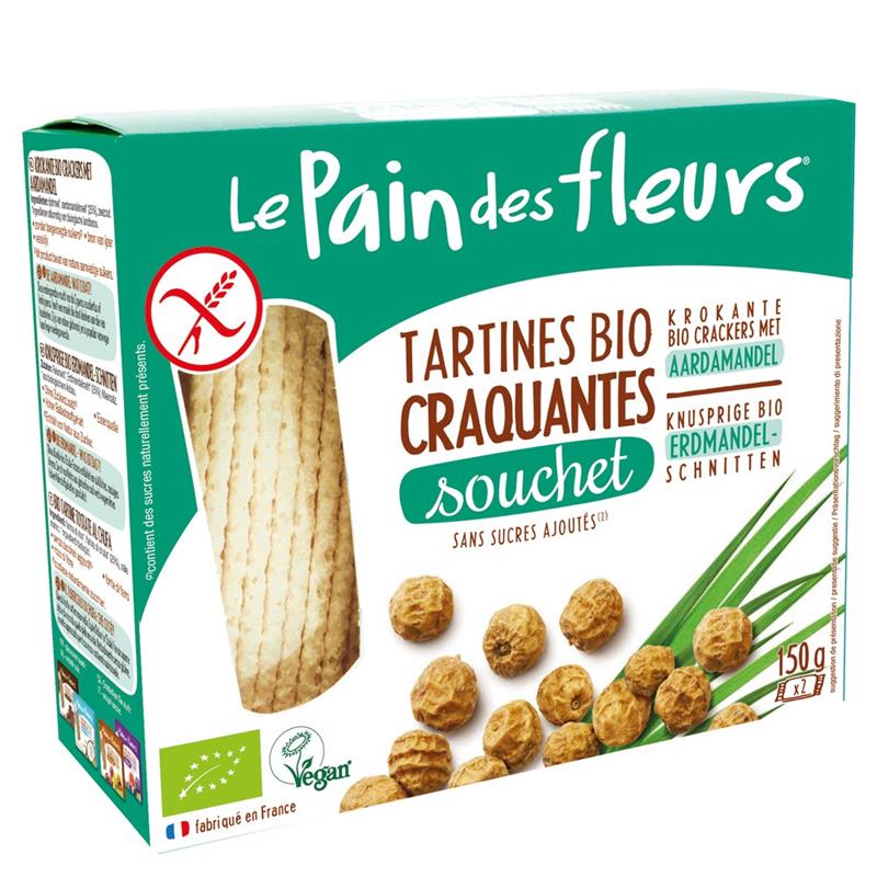 Tartine Crocante Bio Fara Gluten cu Alune Tigrate Le Pain Des Fleurs 150gr