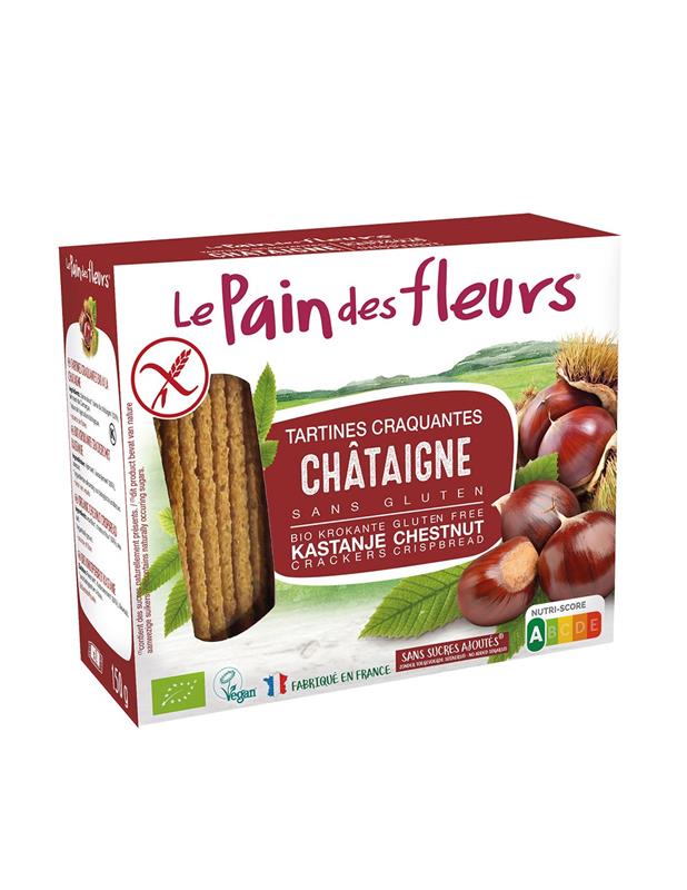 Tartine Crocante Bio Fara Gluten cu Castane Le Pain Des Fleurs 150gr