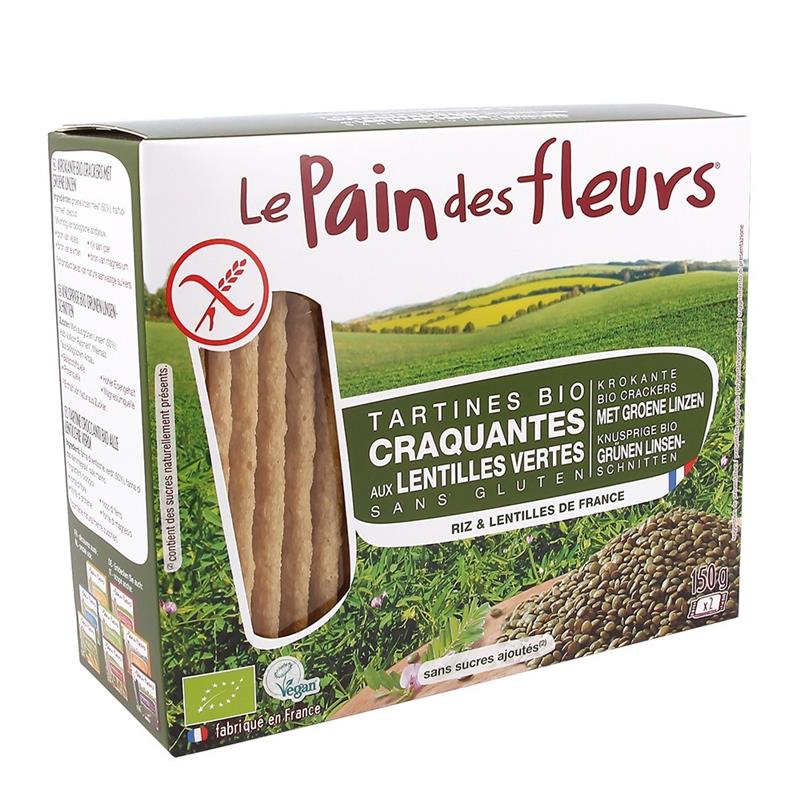 Tartine Crocante Bio Fara Gluten cu Linte Le Pain Des Fleurs 150gr