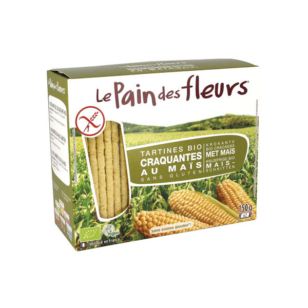 Tartine Crocante Bio Fara Gluten cu Porumb Le Pain Des Fleurs 150gr