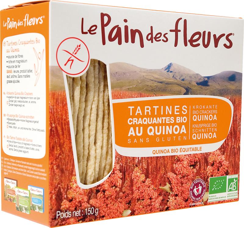 Tartine Crocante Bio Fara Gluten cu Quinoa Le Pain Des Fleurs 150gr