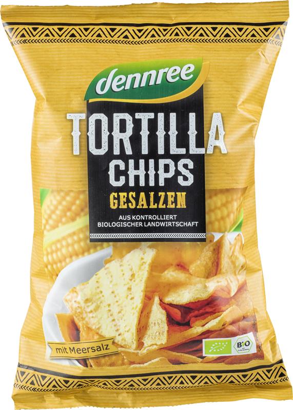 Tortilla Chips cu Sare Bio 125 grame Dennree