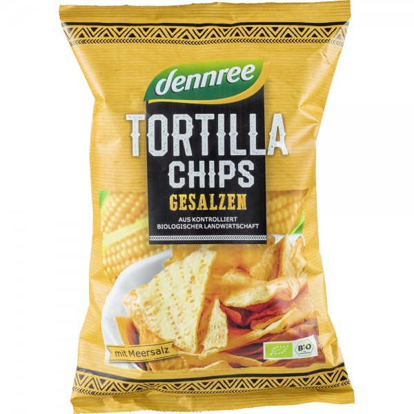 Tortilla Chips cu Sare Bio 125gr Dennree