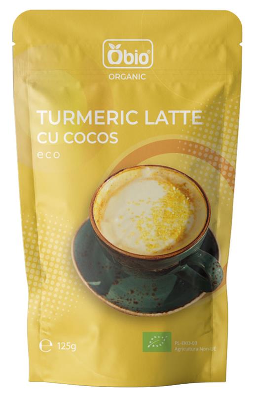 Turmeric Latte cu Cocos Bio 125 grame Obio