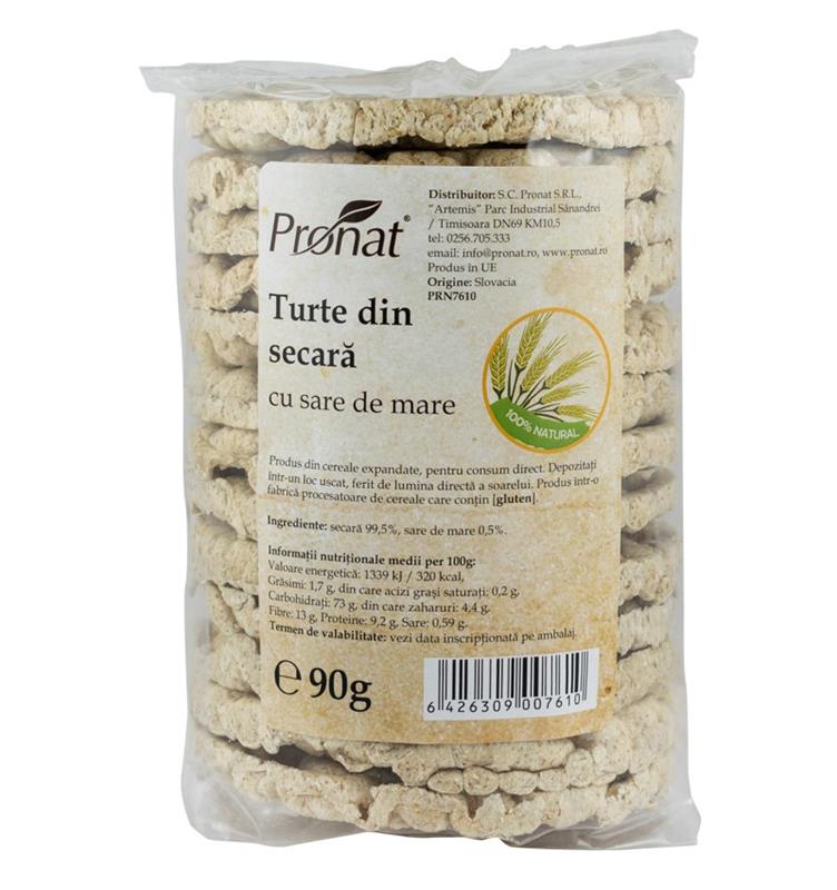 Turte din Secara cu Sare de Mare 90gr Pronat