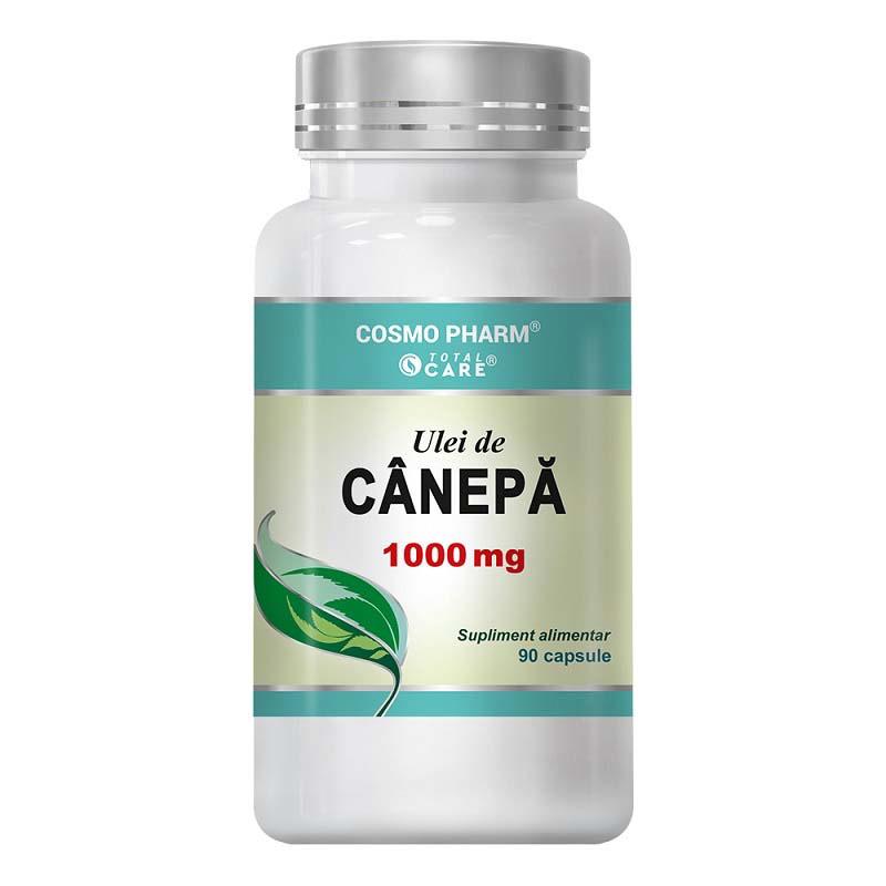 Ulei de Canepa 1000 miligrame 90 capsule Cosmopharm