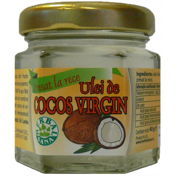 Ulei de Cocos Virgin Herbavit 35ml