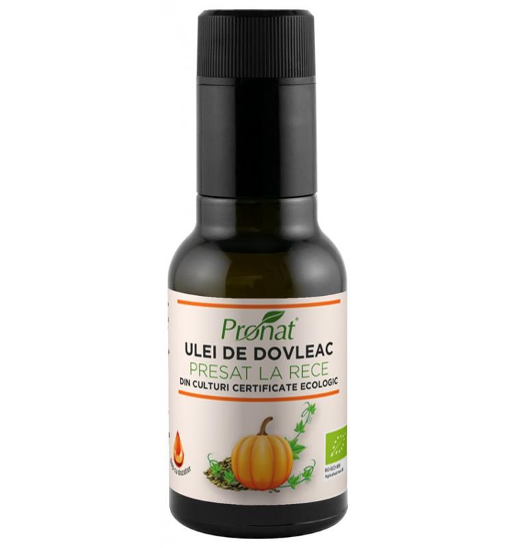 Ulei de Dovleac Presat la Rece din Seminte Crude Bio 100ml Pronat