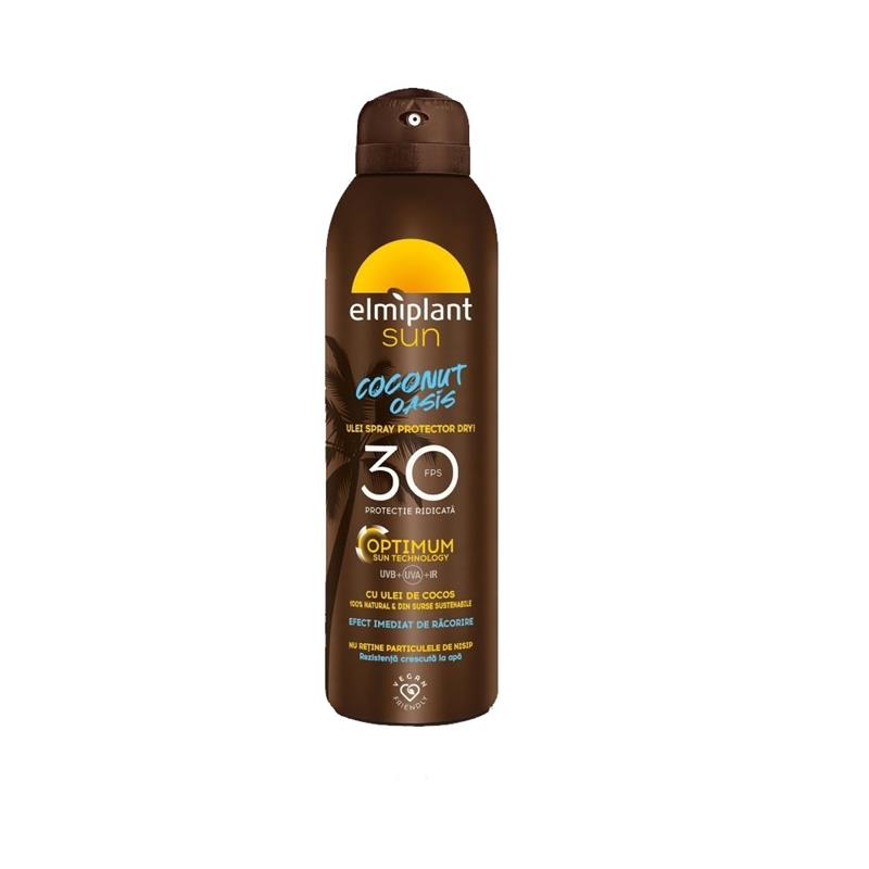 Ulei Spray Protector Dry cu Ulei de Cocos SPF30 150 mililitri Elmiplant