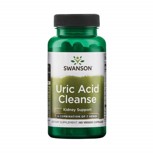 Uric Acid Cleanse ( Sanatatea Rinichilor, Anti Guta) 60 capsule Swanson