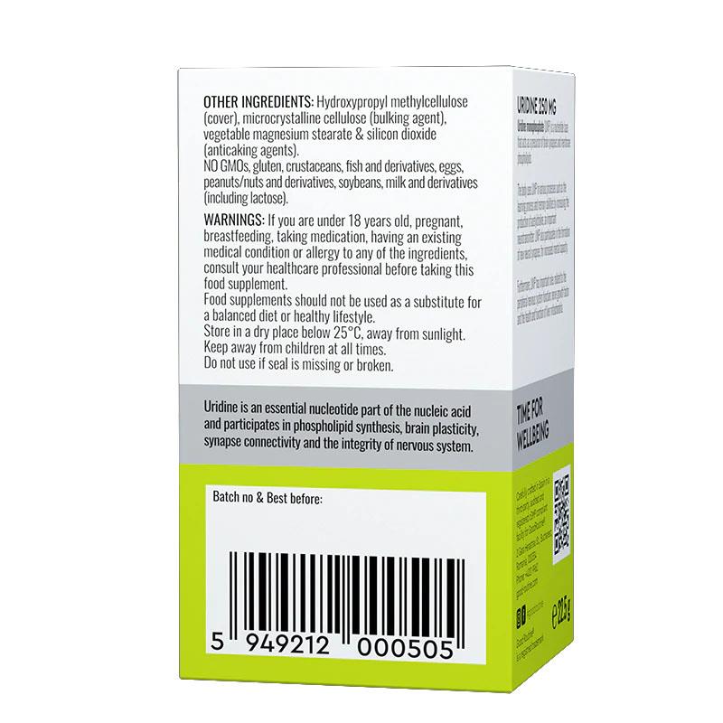 Uridine 250 miligrame 30 capsule Secom